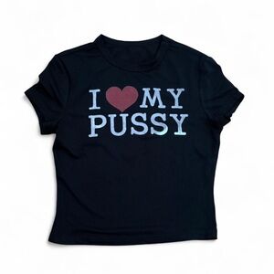 SOLD “love my p*ssy” baby tee